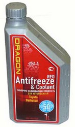 Купить Dragon Antifreeze&Coolant 1л. Артикул DAFRED01 - inomarca.kz