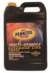 Pennzoil MULTI-VEHICLE EXTENDED LIFE Antifreeze AND SUMMER Coolant 50/50 PRedILUTED 071611915298