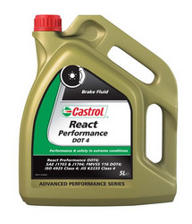 Купить тормозная жидкость Castrol Синтетическая тормозная жидкость React Performance, 5л Артикул 15038A - inomarca.kz