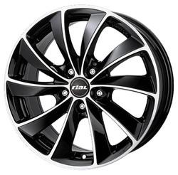 Rial RIAL LUGANO 8.0X18 5/112 ET50 d70.1 /diamond-black front polished/ MP [LU80850B73-1] | ������� LU80850B731